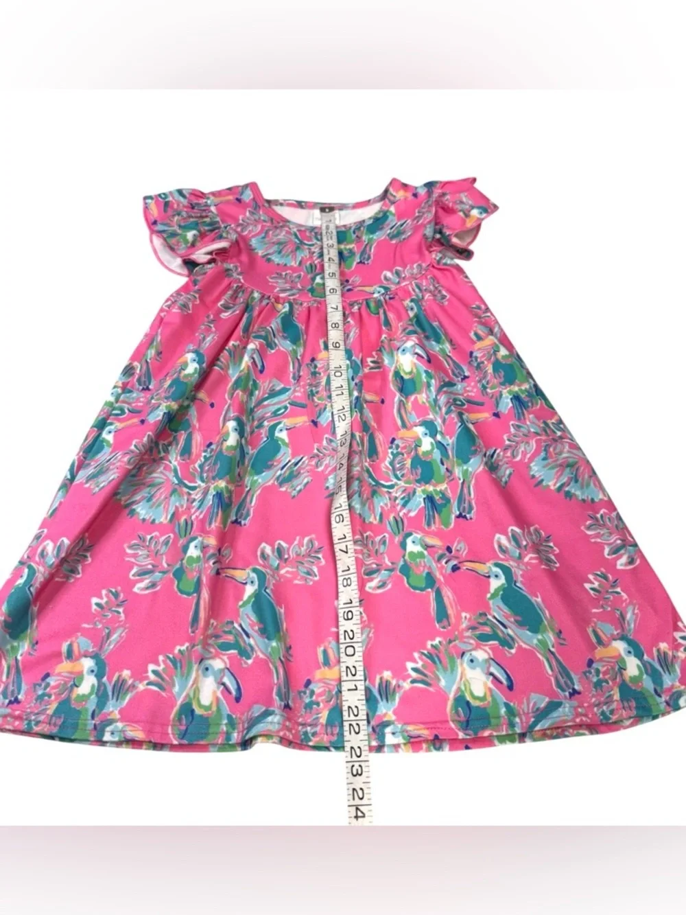 Girls Paradise Birds Flutter Dress Size XL